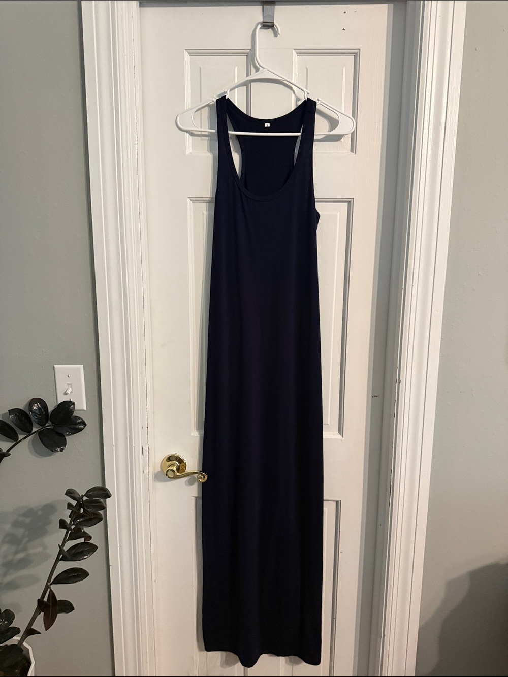 Amazon Navy Racerback Maxi Dress